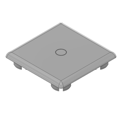 60-010-0 MODULAR SOLUTIONS POLYAMIDE END CAP 45MM X 45MM GRAY